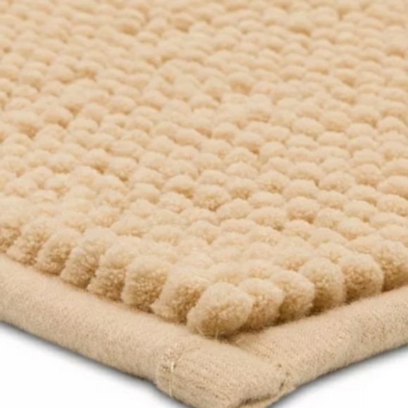 Room Essentials Chenille Bath Runner Mat Rug Tan - Picture 4 of 7